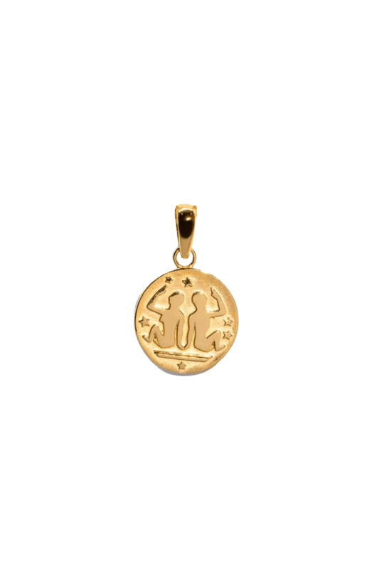 The Gemini Zodiac 18ct Gold Vermeil Pendant - Molten Store