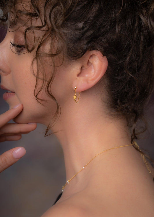 The Full Bloom 14ct Gold Vermeil Ear Jackets