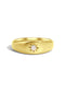 The Astra Yellow Gold Signet Ring