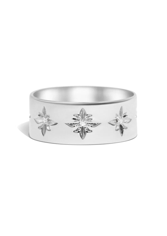 The Constellation 14ct White Gold Band