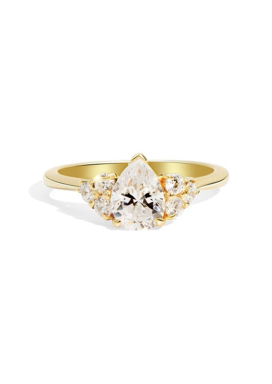 The Ivy Yellow Gold Cultured Diamond Ring - Molten Store