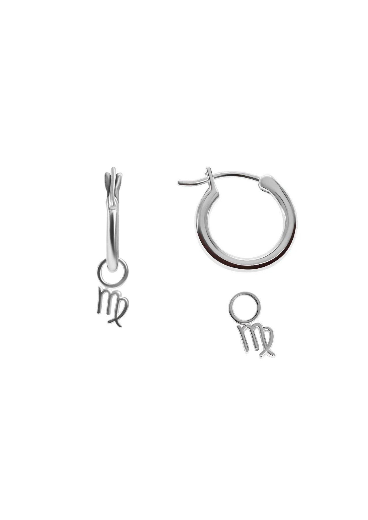 The Silver Zodiac Earring Charm Stack - Molten Store