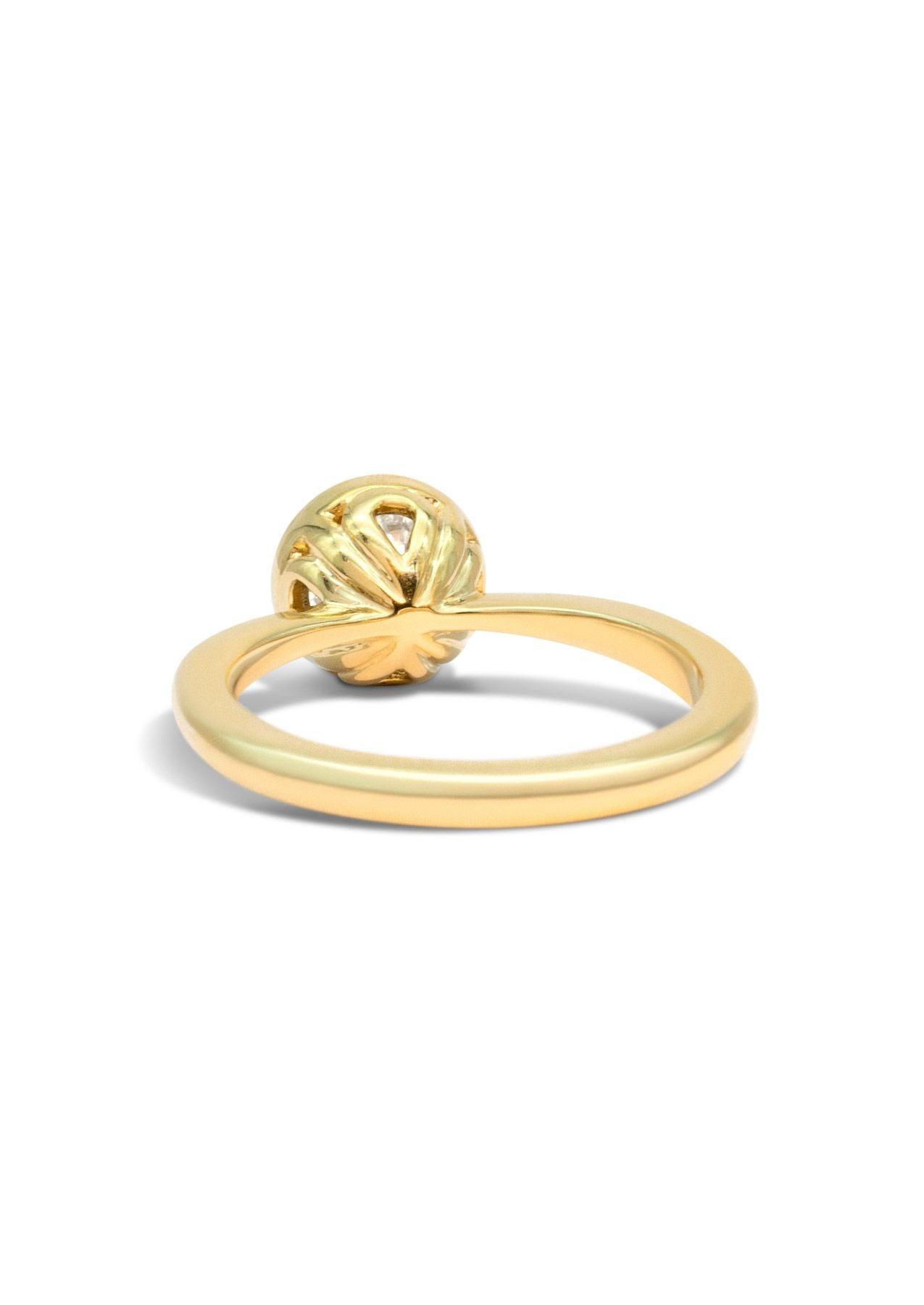 The Isabel Yellow Gold Cultured Diamond Ring