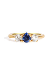 The Ada Ring with 0.4ct Pear Ceylon Sapphire - Molten Store