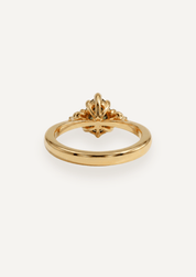 The Ada Ring with 0.85ct Pear Green Sapphire - Molten Store