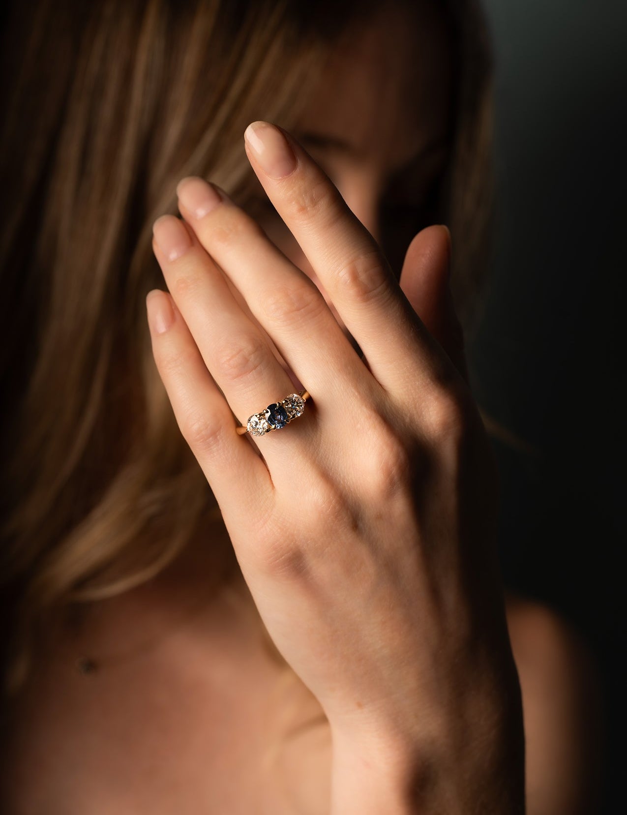 The Ada Ring with 0.97ct Oval Sapphire - Molten Store
