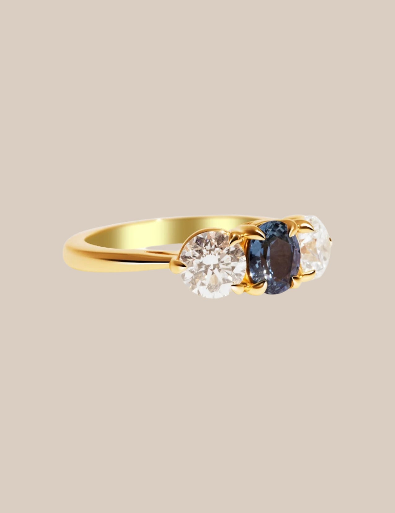 The Ada Ring with 0.97ct Oval Sapphire - Molten Store
