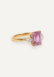 The Ada Ring with 0.9ct Emerald Morganite - Molten Store