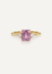 The Ada Ring with 0.9ct Emerald Morganite - Molten Store