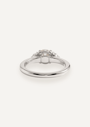 The Ada Ring with 1.01ct Round Salt and Pepper Diamond & .22ct Round White Diamonds (1.23ct TDW) - Molten Store