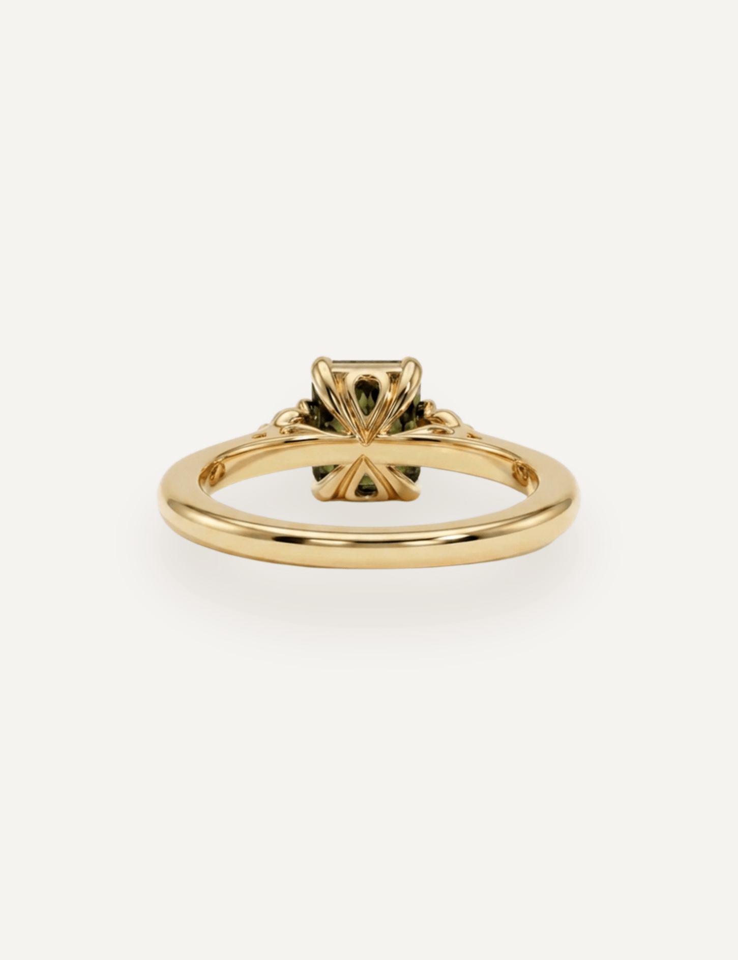 The Ada Ring with 1.23ct Emerald Green Sapphire - Molten Store