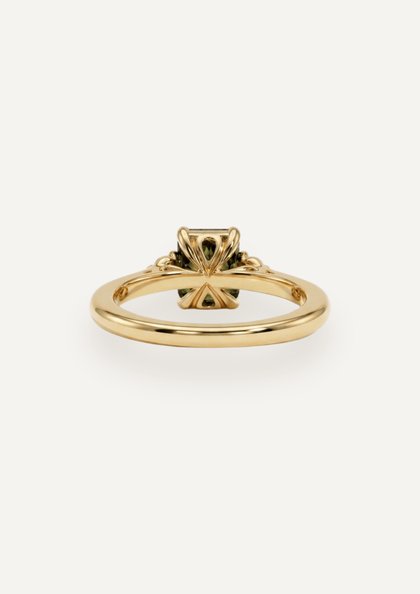 The Ada Ring with 1.23ct Emerald Green Sapphire - Molten Store