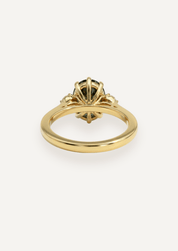 The Ada Ring with 1.76ct Oval Green Sapphire - Molten Store