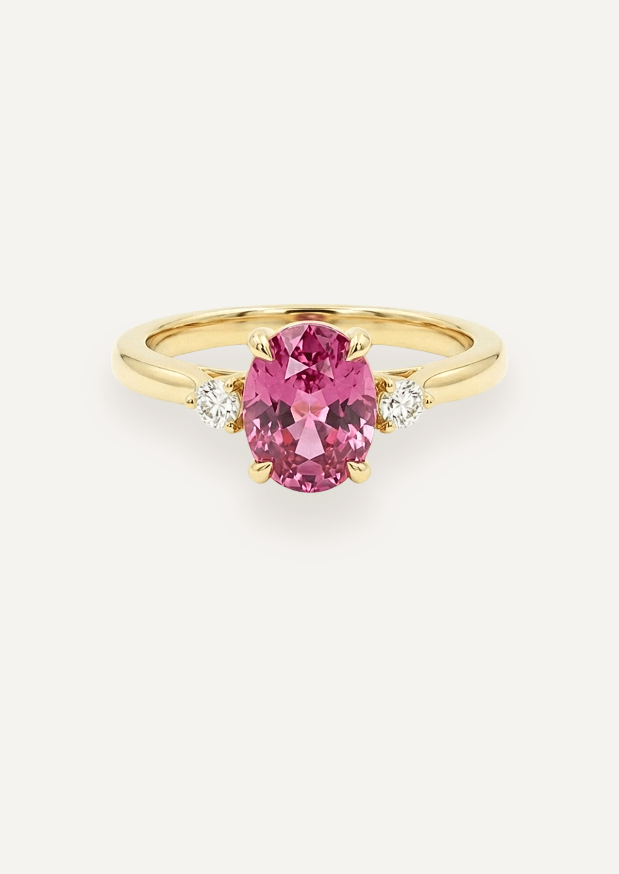 The Ada Ring with 2.5ct Oval Cut Spinel - Molten Store