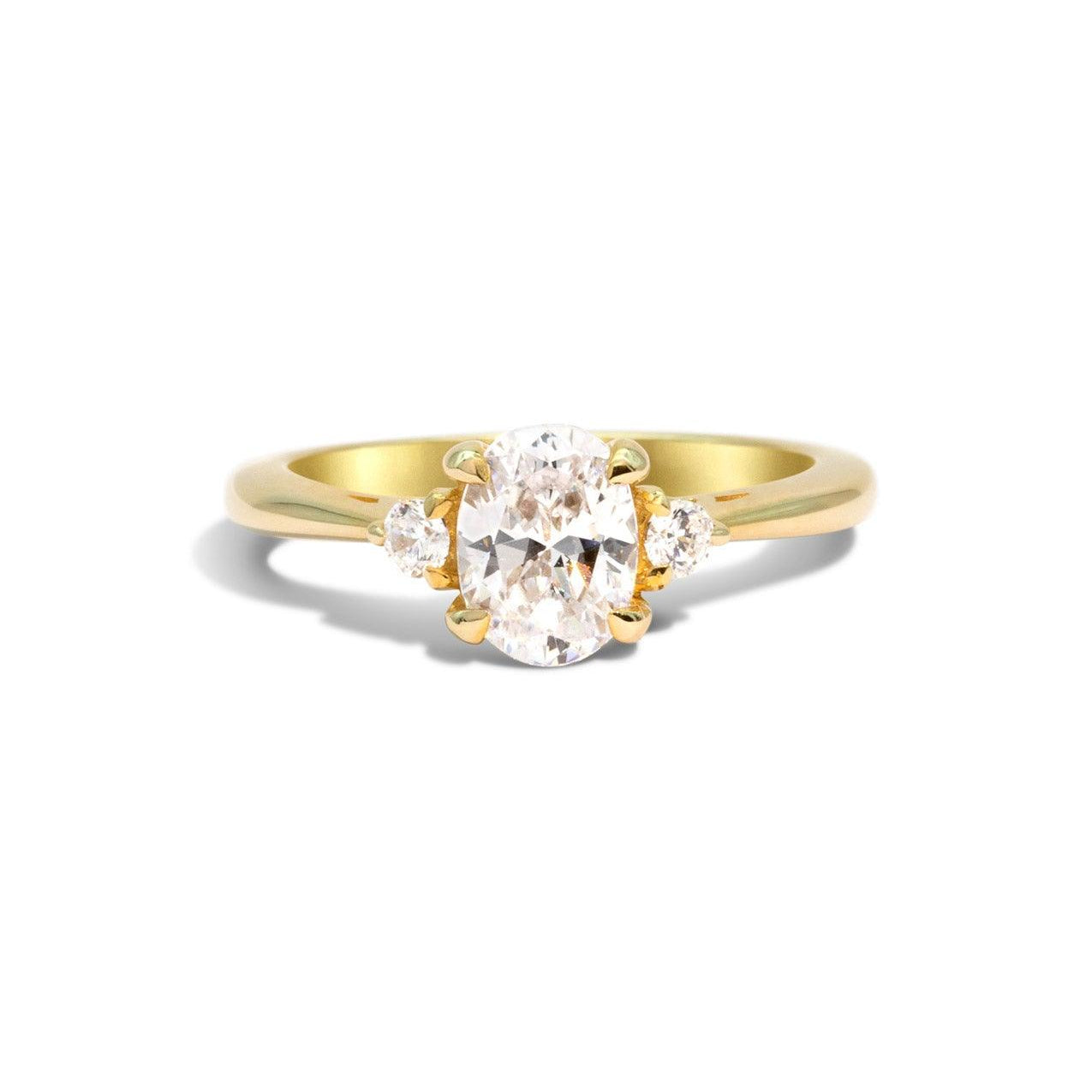 The Ada Yellow Gold Ring Setting - Molten Store