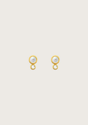 The Aether 14ct Gold Vermeil Stud Earrings - Molten Store