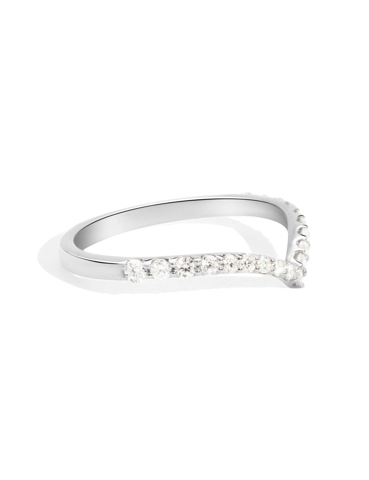 The Allude White Gold Diamond Band - Molten Store