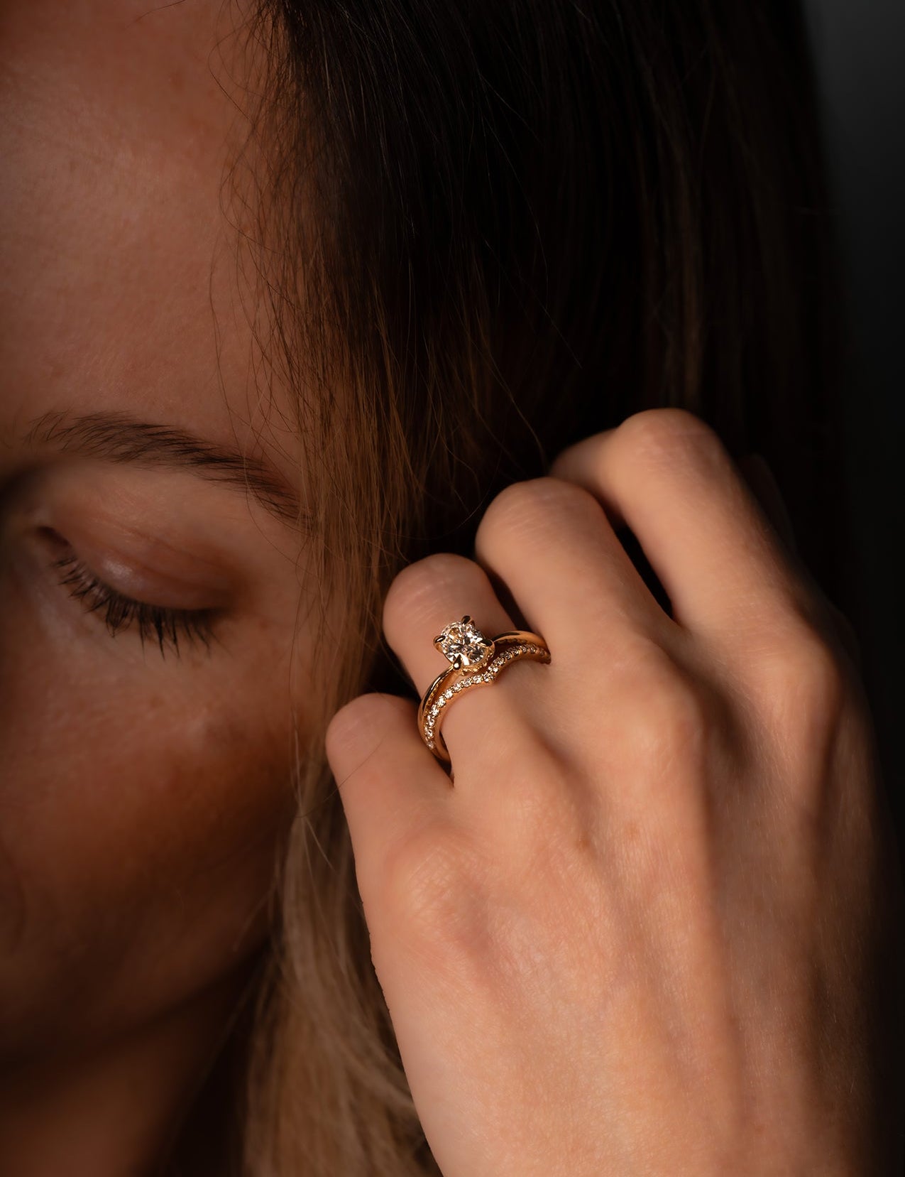 The Allude Yellow Gold Diamond Band - Molten Store