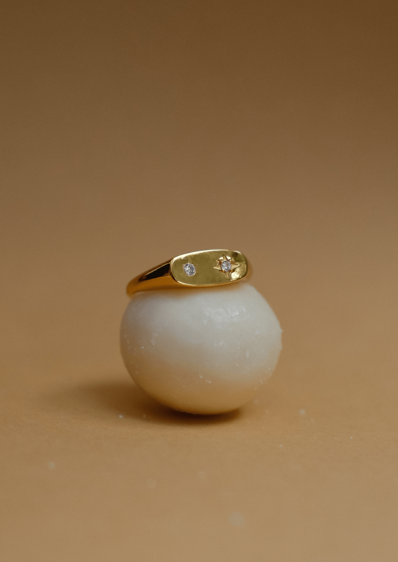 The Andromeda 14ct Gold Vermeil Signet Ring - Molten Store