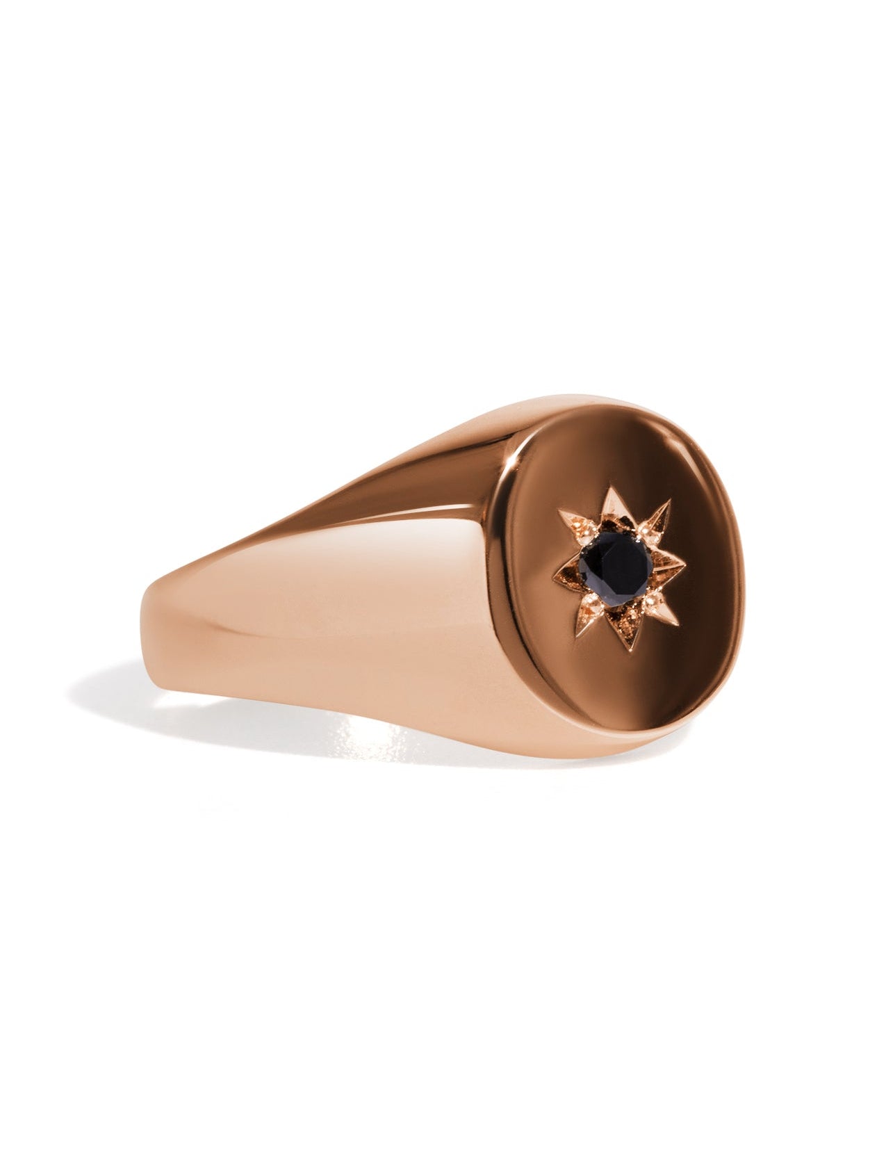 The Apollo Rose Gold Signet Ring - Molten Store