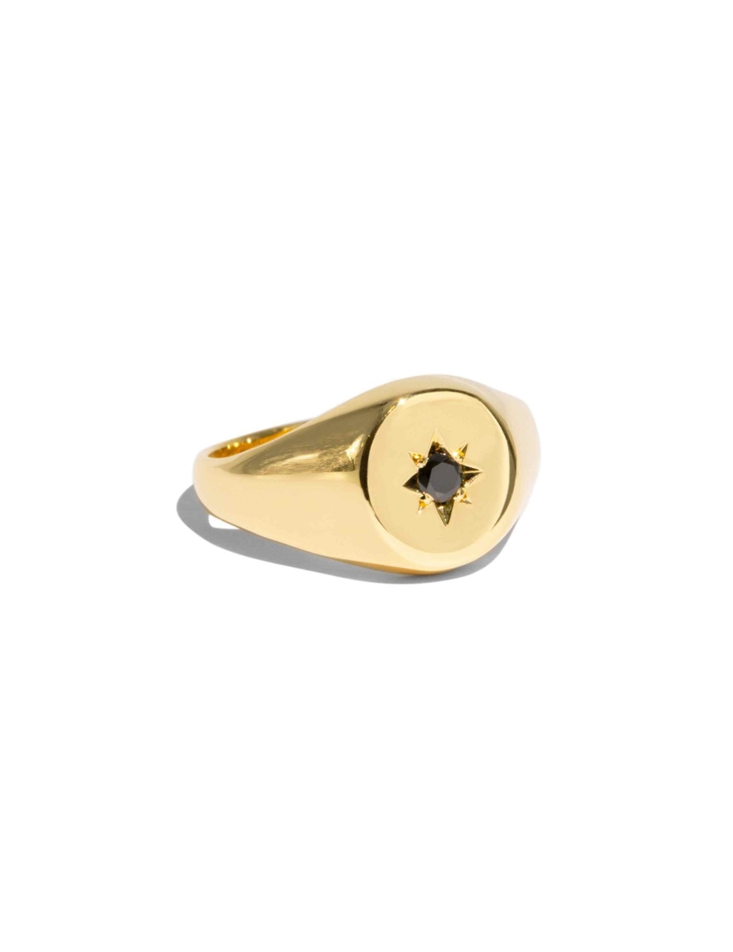The Apollo Yellow Gold Signet Ring - Molten Store