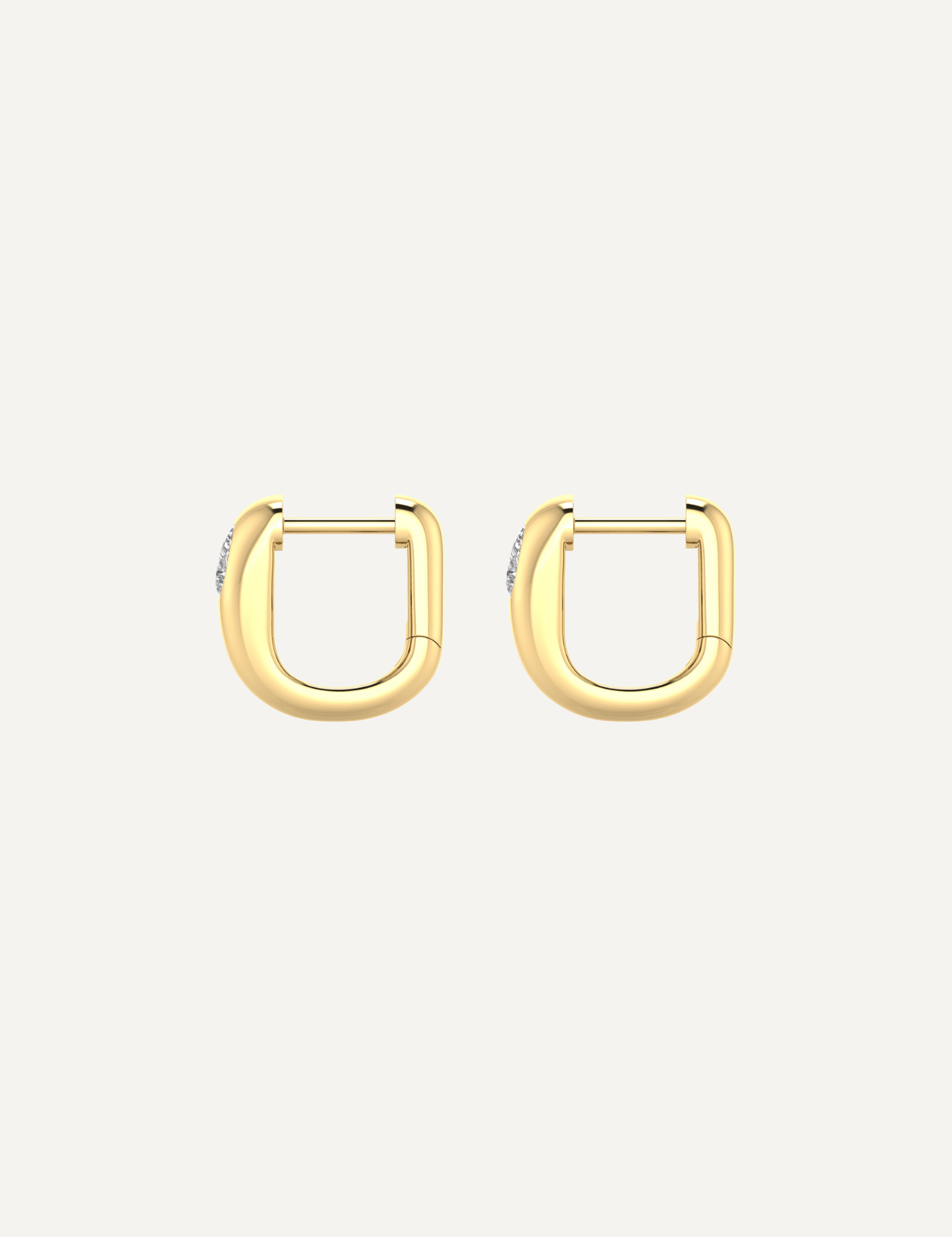 The Arden 9ct Gold Diamond Hoop Earrings - Molten Store