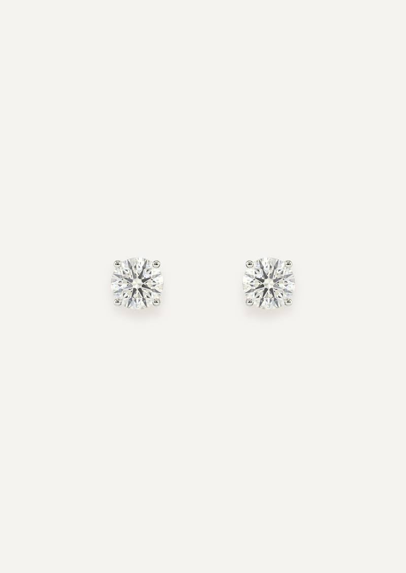 The Ari White Gold Diamond Stud Earrings
