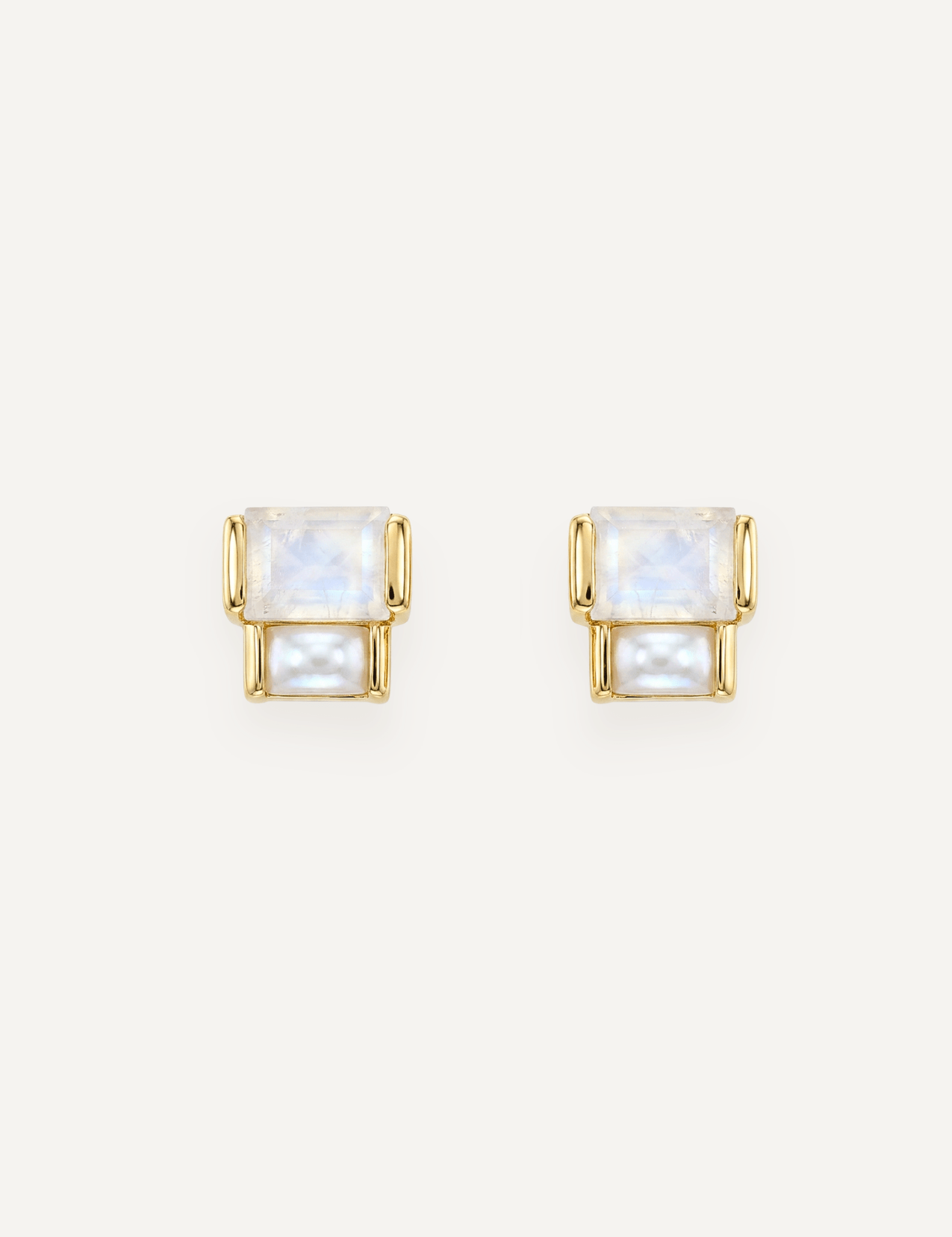 The Arietta Geometric Stud Earrings in Prism - Molten Store