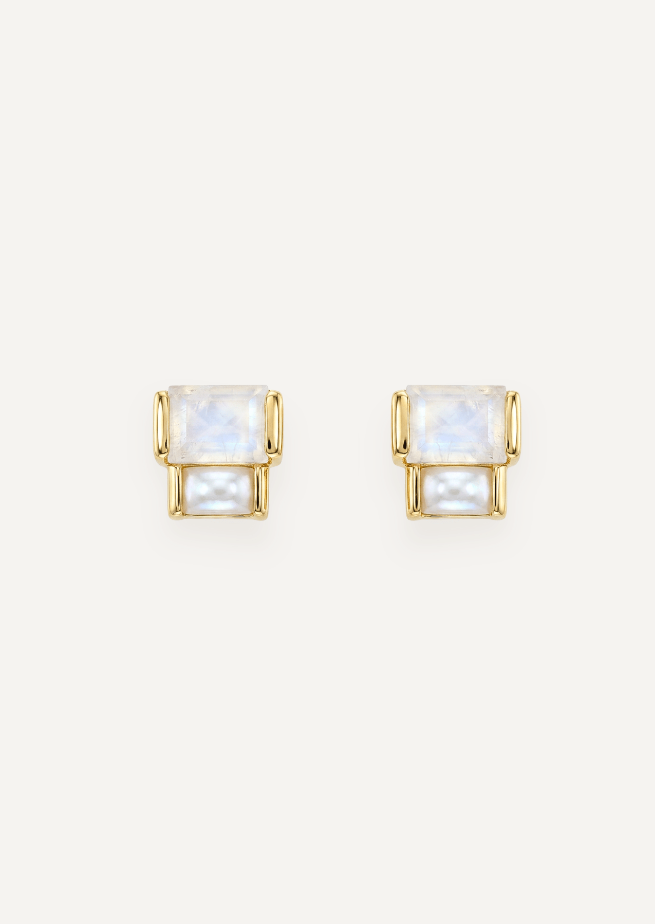 The Arietta Geometric Stud Earrings in Prism - Molten Store