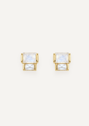 The Arietta Geometric Stud Earrings in Prism - Molten Store
