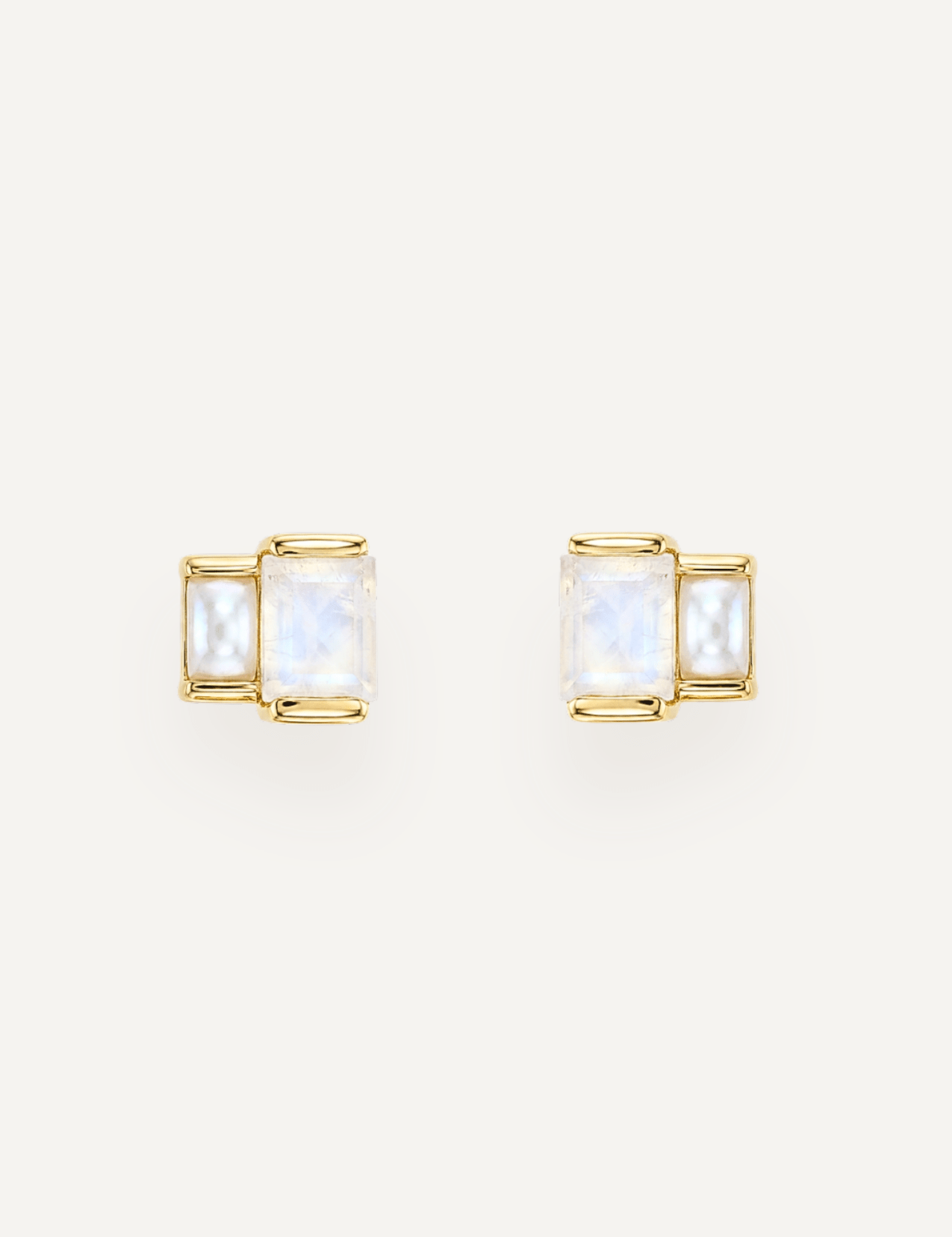 The Arietta Geometric Stud Earrings in Prism - Molten Store