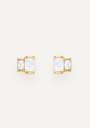 The Arietta Geometric Stud Earrings in Prism - Molten Store