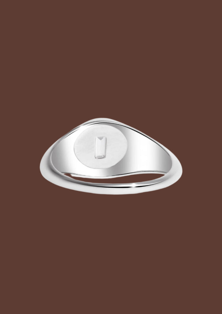 The Atrium Silver Signet Ring - Molten Store