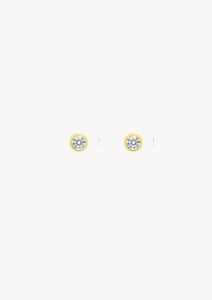 The Aura 9ct Gold 0.40ct Diamond Stud Earrings - Molten Store