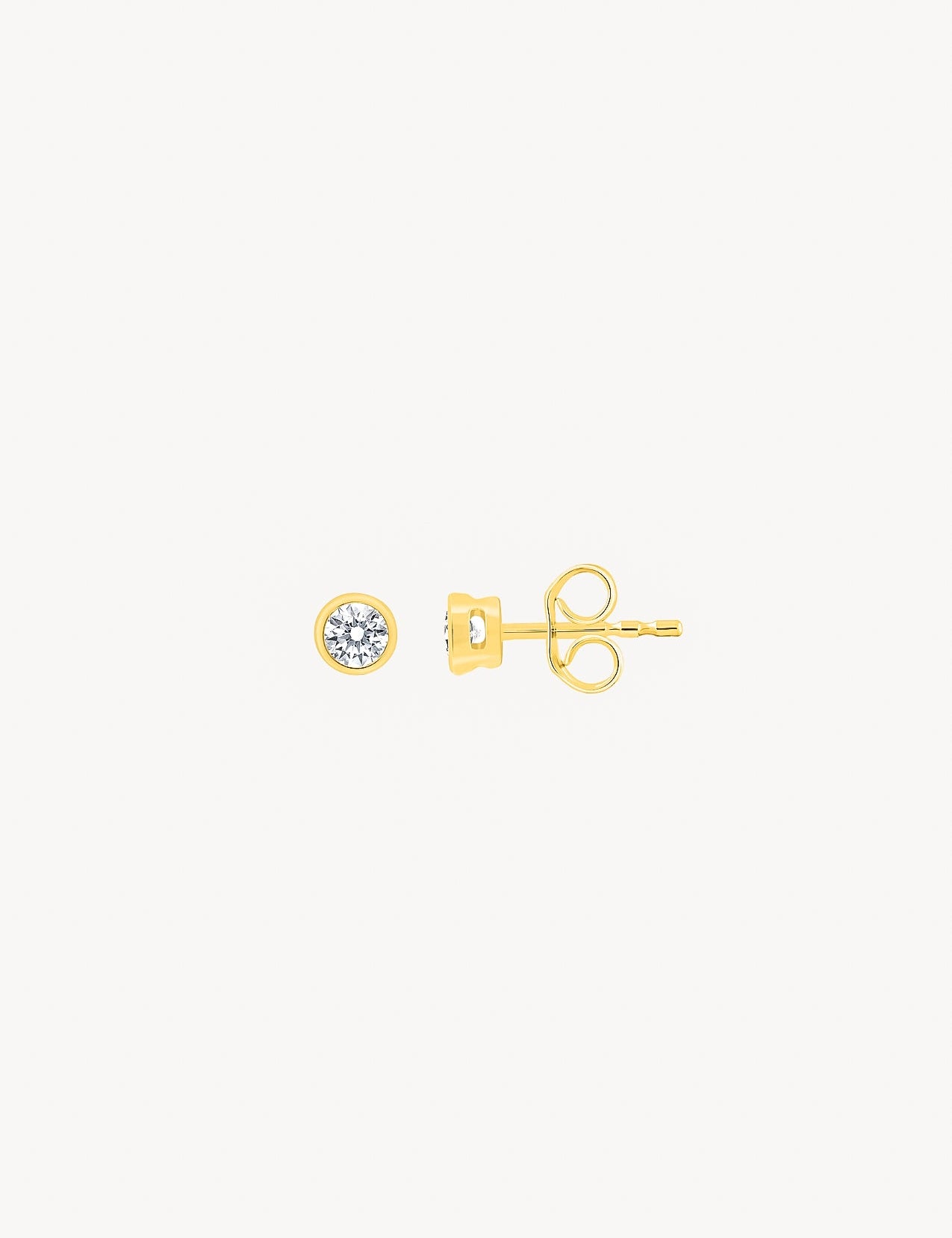 The Aura 9ct Gold 0.40ct Diamond Stud Earrings - Molten Store