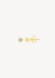 The Aura 9ct Gold 0.40ct Diamond Stud Earrings - Molten Store