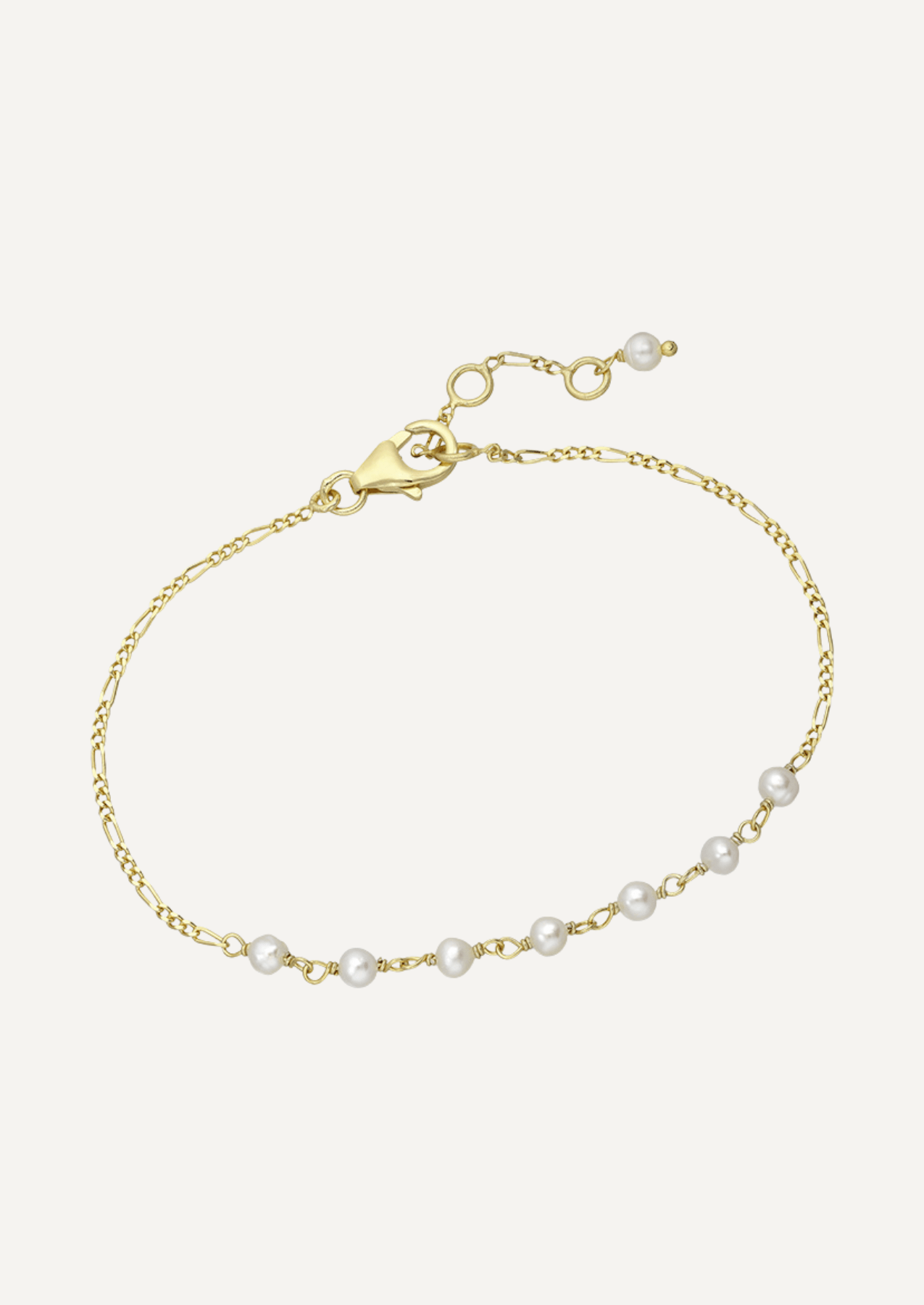 The Aure Gold Vermeil Pearl Bracelet - Molten Store