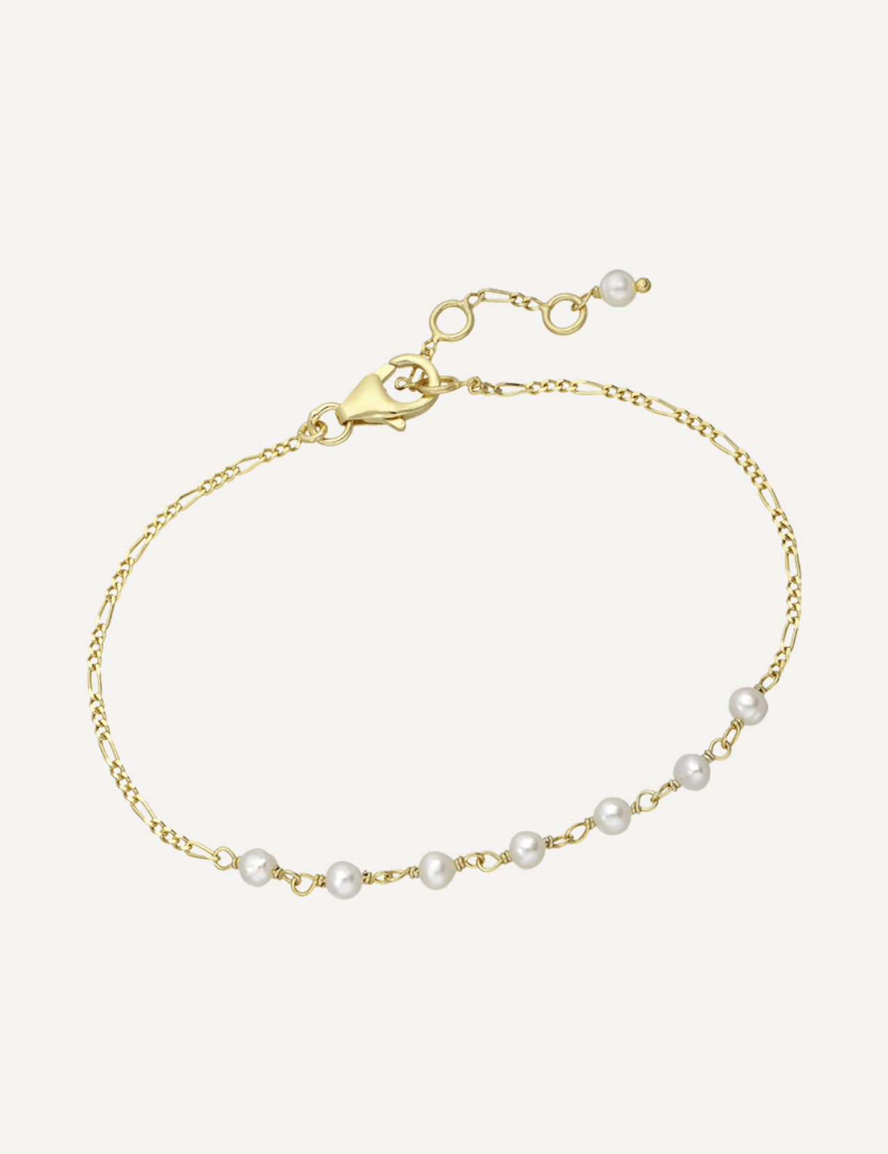 The Aure Gold Vermeil Pearl Bracelet - Molten Store