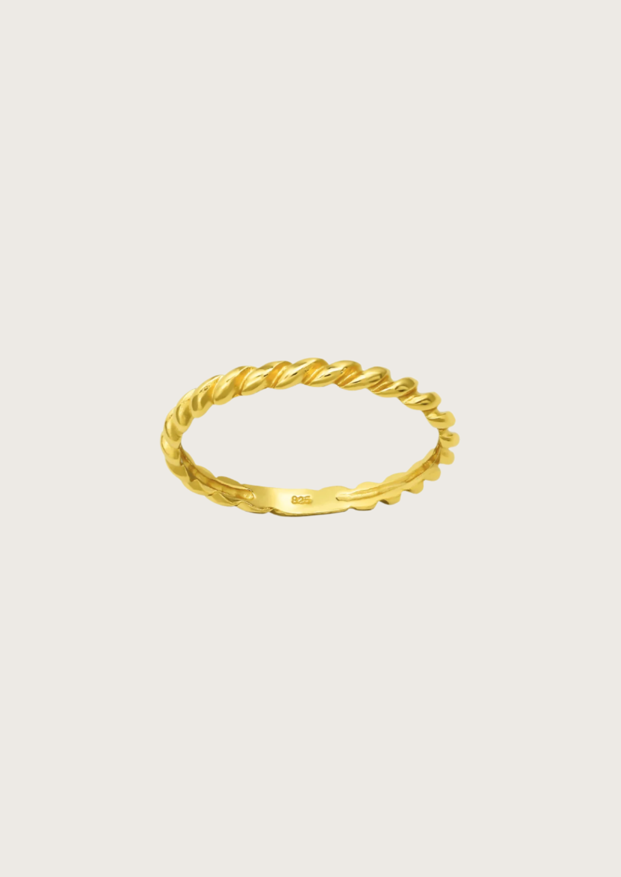 The Baguette 14ct Gold Vermeil Ring - Molten Store