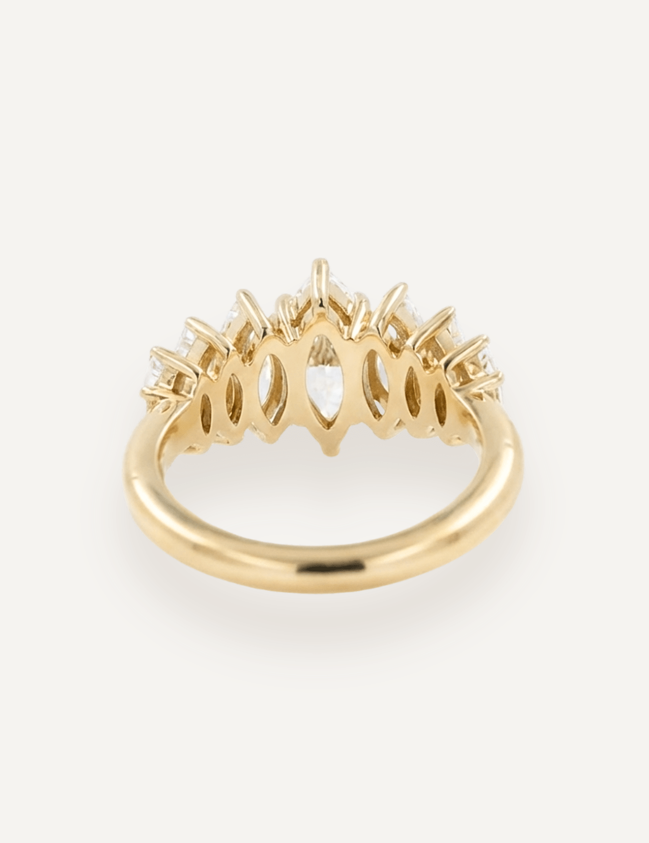 The Banks Ring with Marquise Diamond - Molten Store