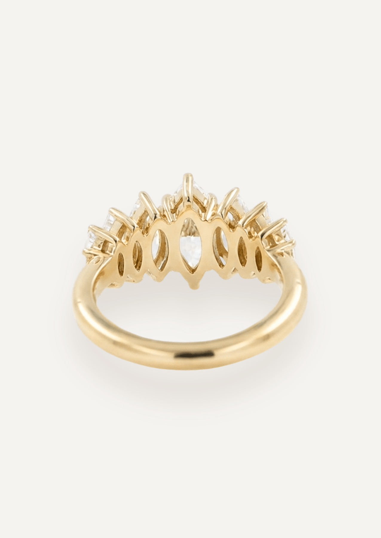 The Banks Ring with Marquise Diamond - Molten Store