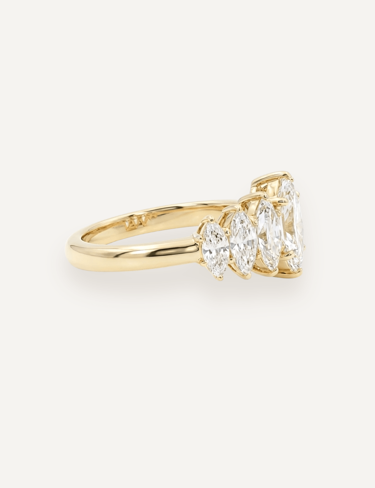 The Banks Ring with Marquise Diamond - Molten Store