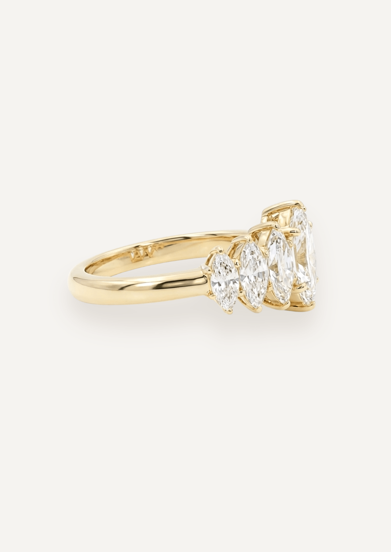 The Banks Ring with Marquise Diamond - Molten Store