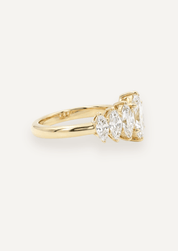 The Banks Ring with Marquise Diamond - Molten Store