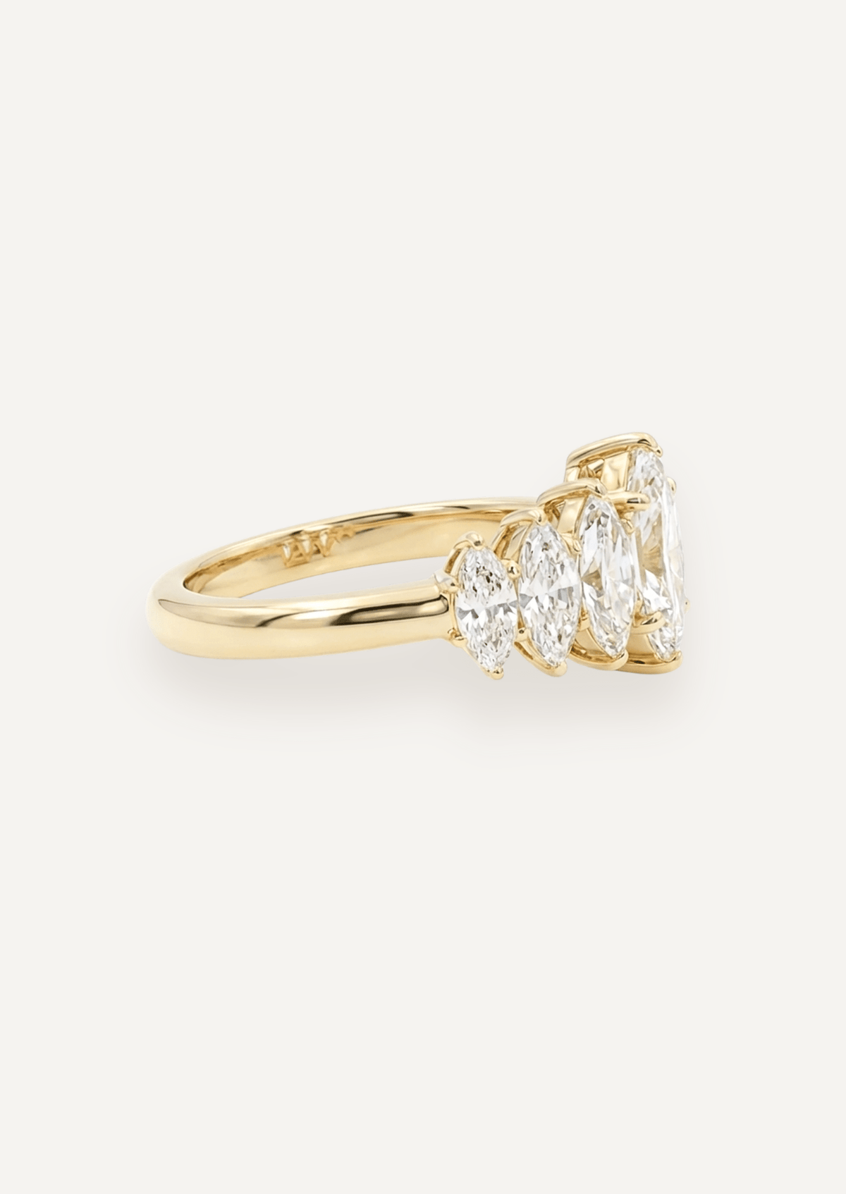 The Banks Ring with Marquise Diamond - Molten Store