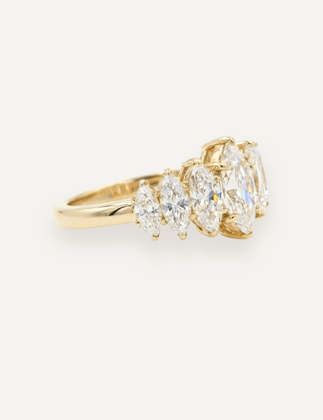 The Banks Ring with Marquise Diamond - Molten Store