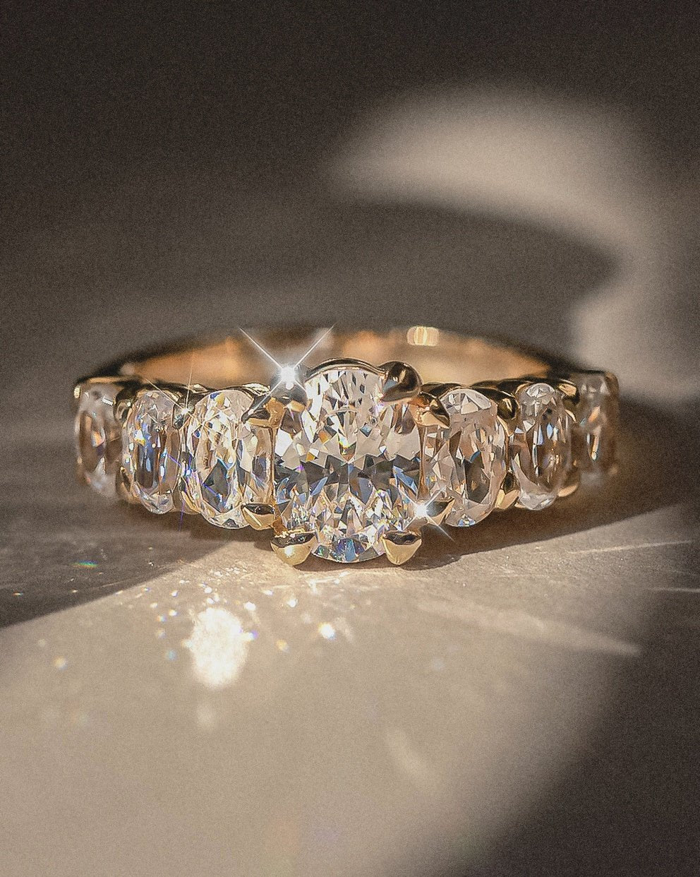 The Banks Ring with Oval Diamond - Molten Store