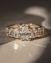 The Banks Ring with Oval Diamond - Molten Store