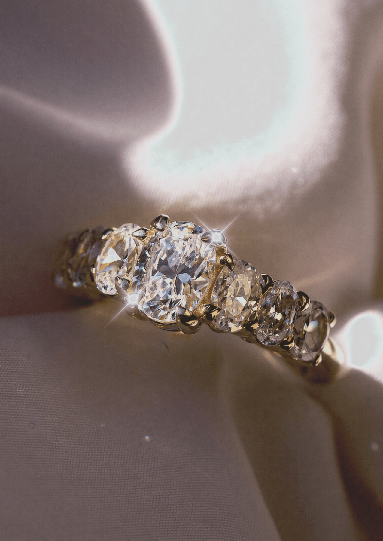 The Banks Ring with Oval Diamond - Molten Store
