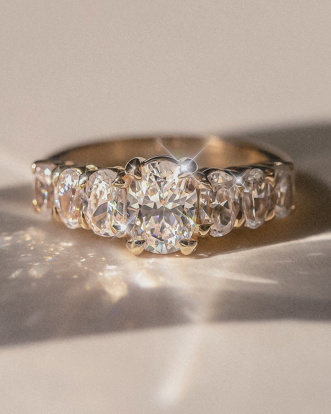 The Banks Ring with Oval Diamond - Molten Store